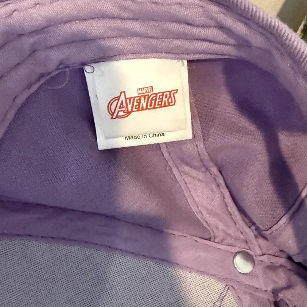 Youth Marvel Avengers BlackPanther Adjustable Baseball Cap‎ Light Purple/Gray
